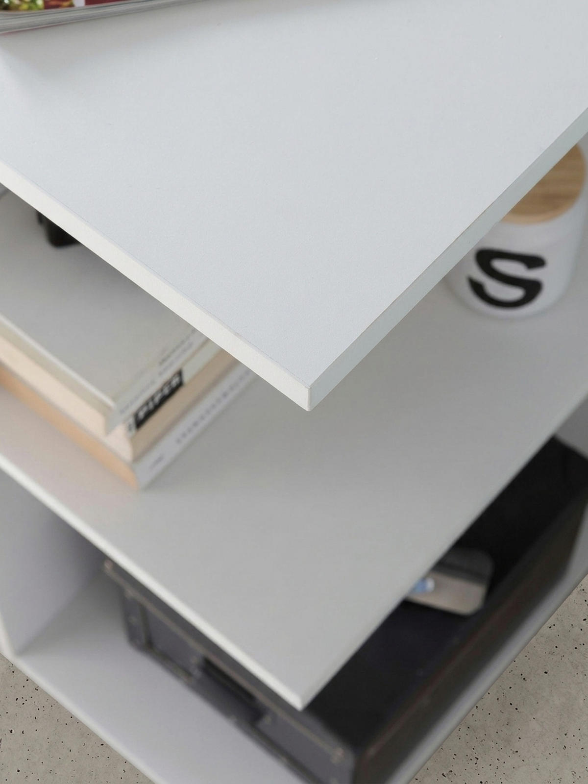 SCHREIBTISCH – großzügige Fläche, mit Aufbewahrung, Spanplatte, modern - Weiß, Holz (60/82/76cm) - KADIMA DESIGN