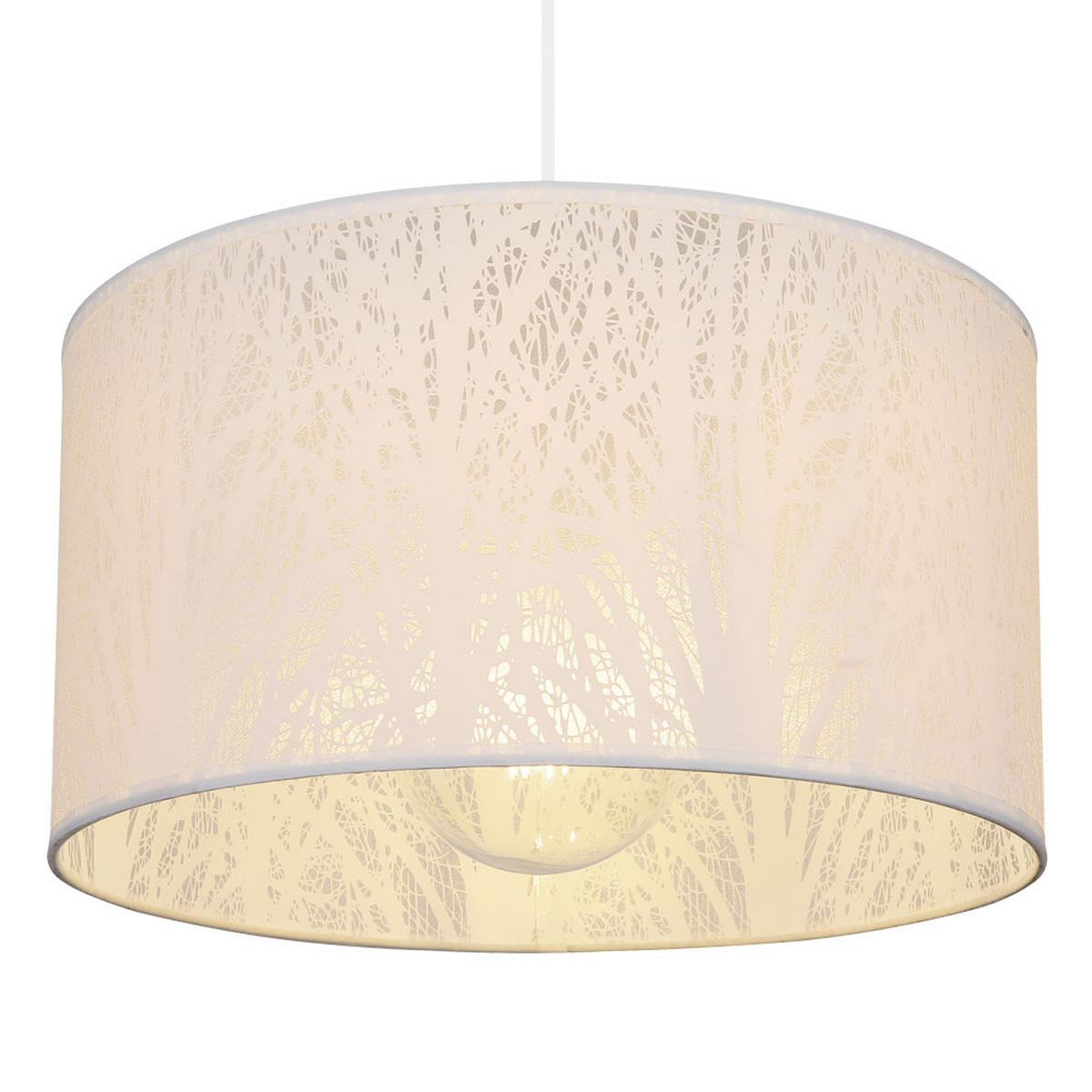 LED HÄNGELEUCHTE PINNI Metall Weiß - Weiß, Metall (38/38/120cm) - Globo Lighting