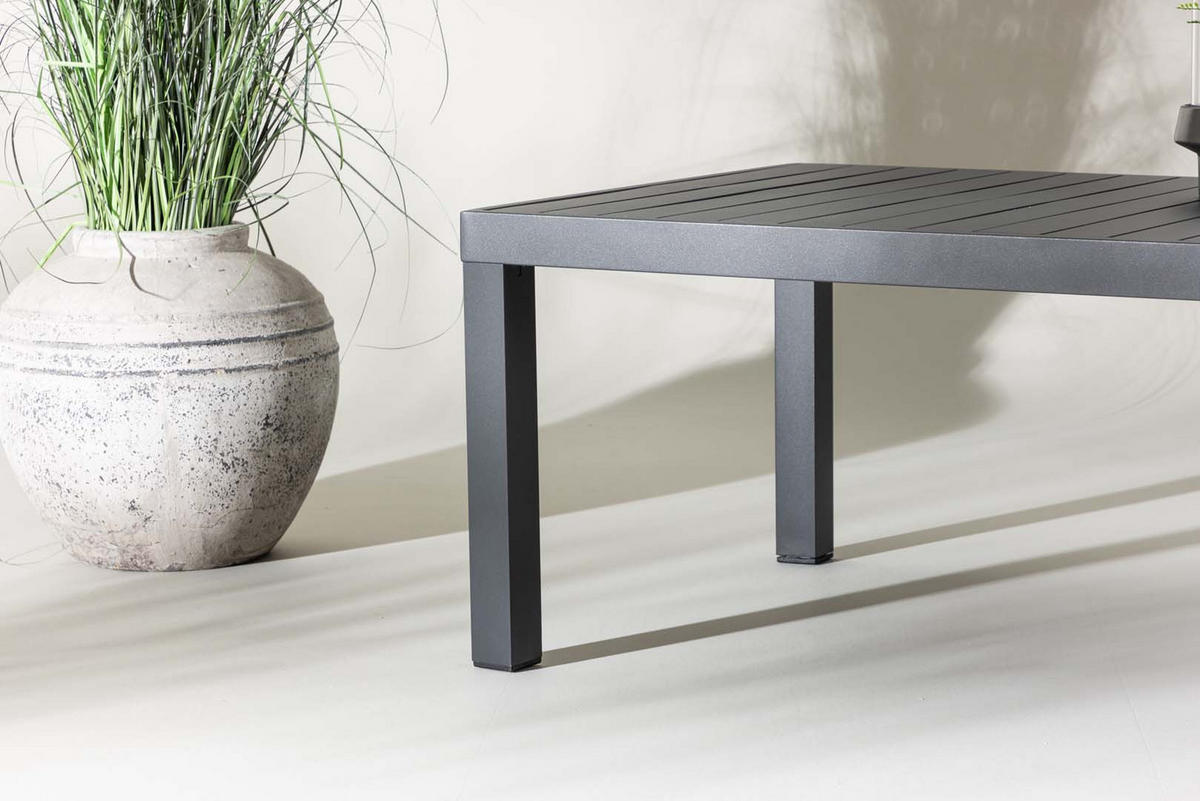 GARTENTISCH schwarz - Schwarz, Holzwerkstoff (120/70/45cm) - ebuy24