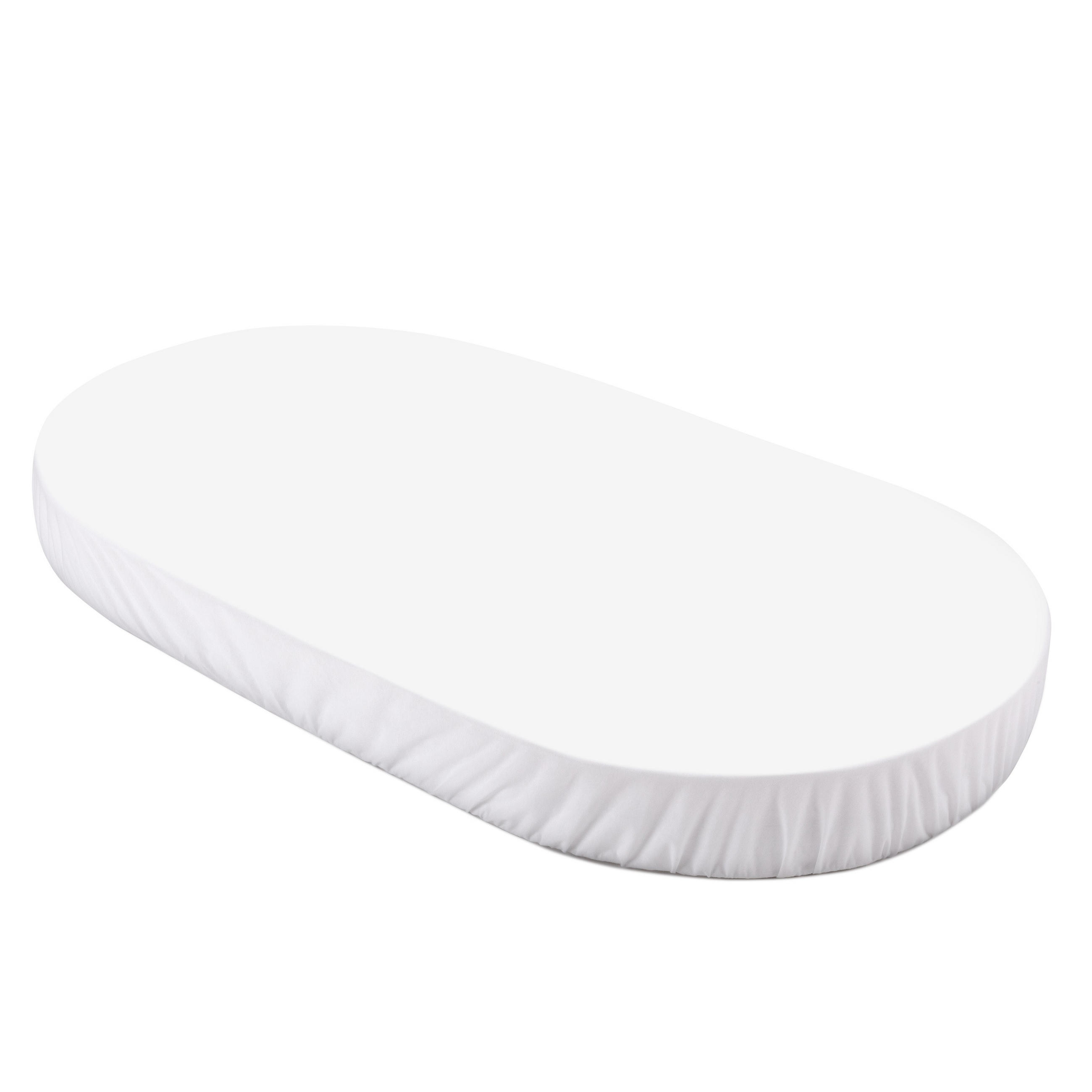 BABY Spannbettlaken 7in1 oval - Weiß, Textil (73/125cm) - waldin