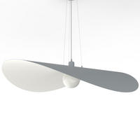 HÄNGELEUCHTE Piuma D90 - Weiß, Metall (90/90/120cm) - Lumicom