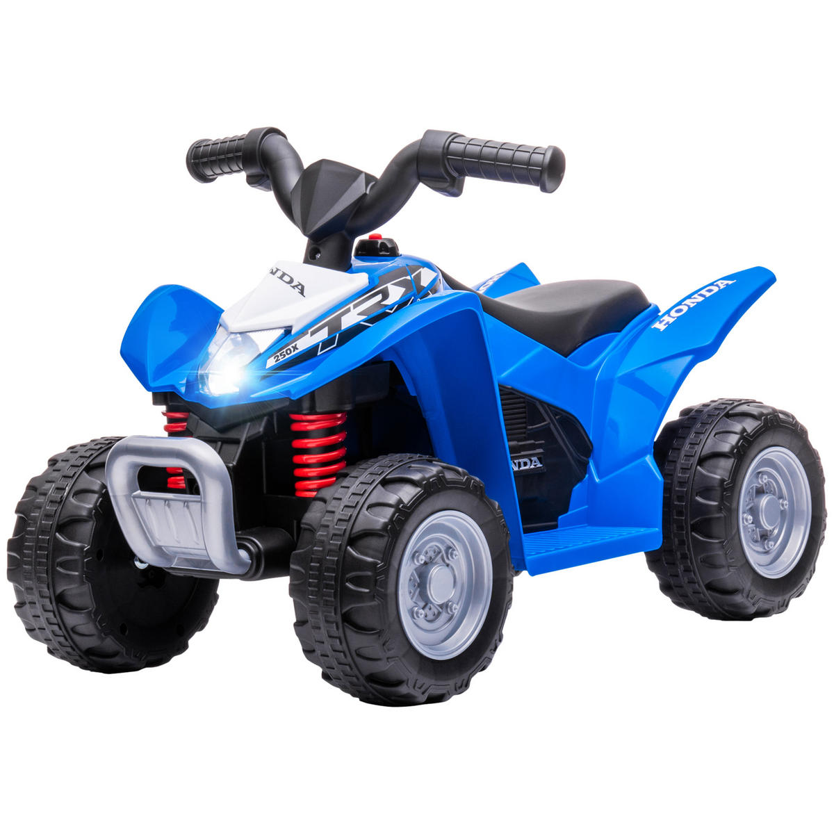 ELEKTRO-KINDERQUAD DE-06073 mit LED und Hupe Blau - Blau, Kunststoff/Metall (65.5/38.5/43.5cm) - ComfortXL