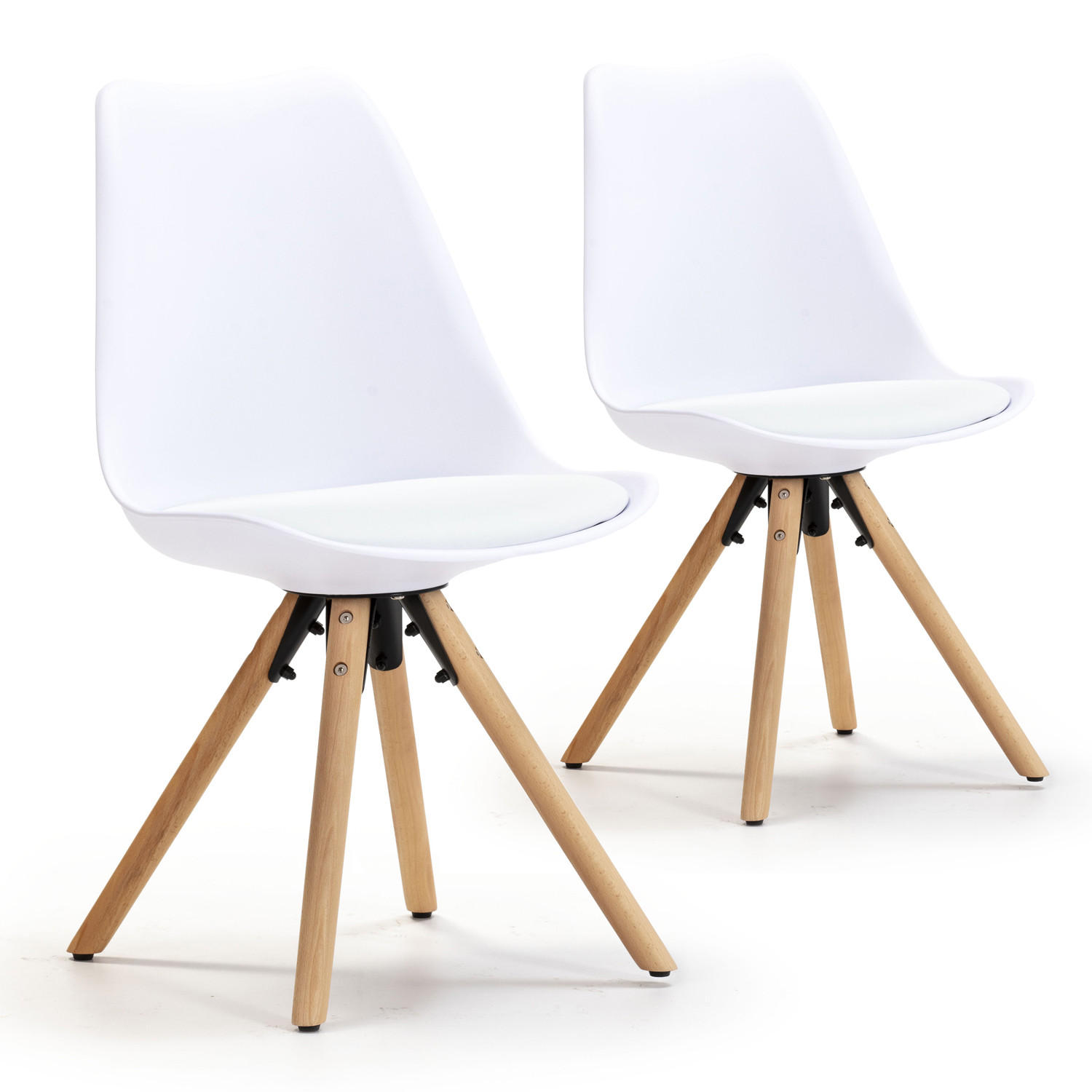 SET de 2 scaune Jeff alb