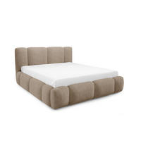 POLSTERBETT BLANCO mit Bettkasten, Bett 180x200, Doppelbett mit Stauraum und Lattenrost, ohne Matratze, Schlafzimmer - Taupe - Taupe, Holz/Textil (180/200cm) - Furnistar