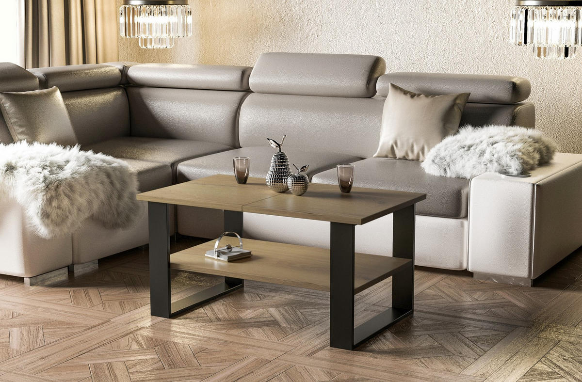 COUCHTISCH Inga - Eichefarben, Holzwerkstoff (110/65/53cm) - Endo-Moebel