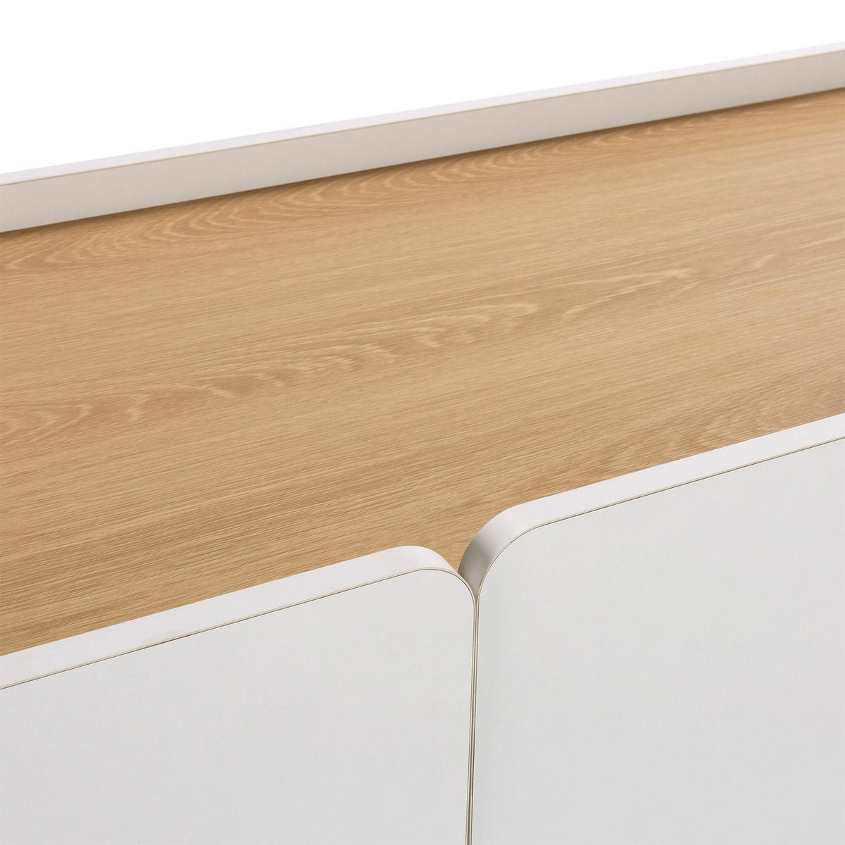 SIDEBOARD Curva 3 türen Weiß - Weiß, Holzwerkstoff (140/80/40cm)