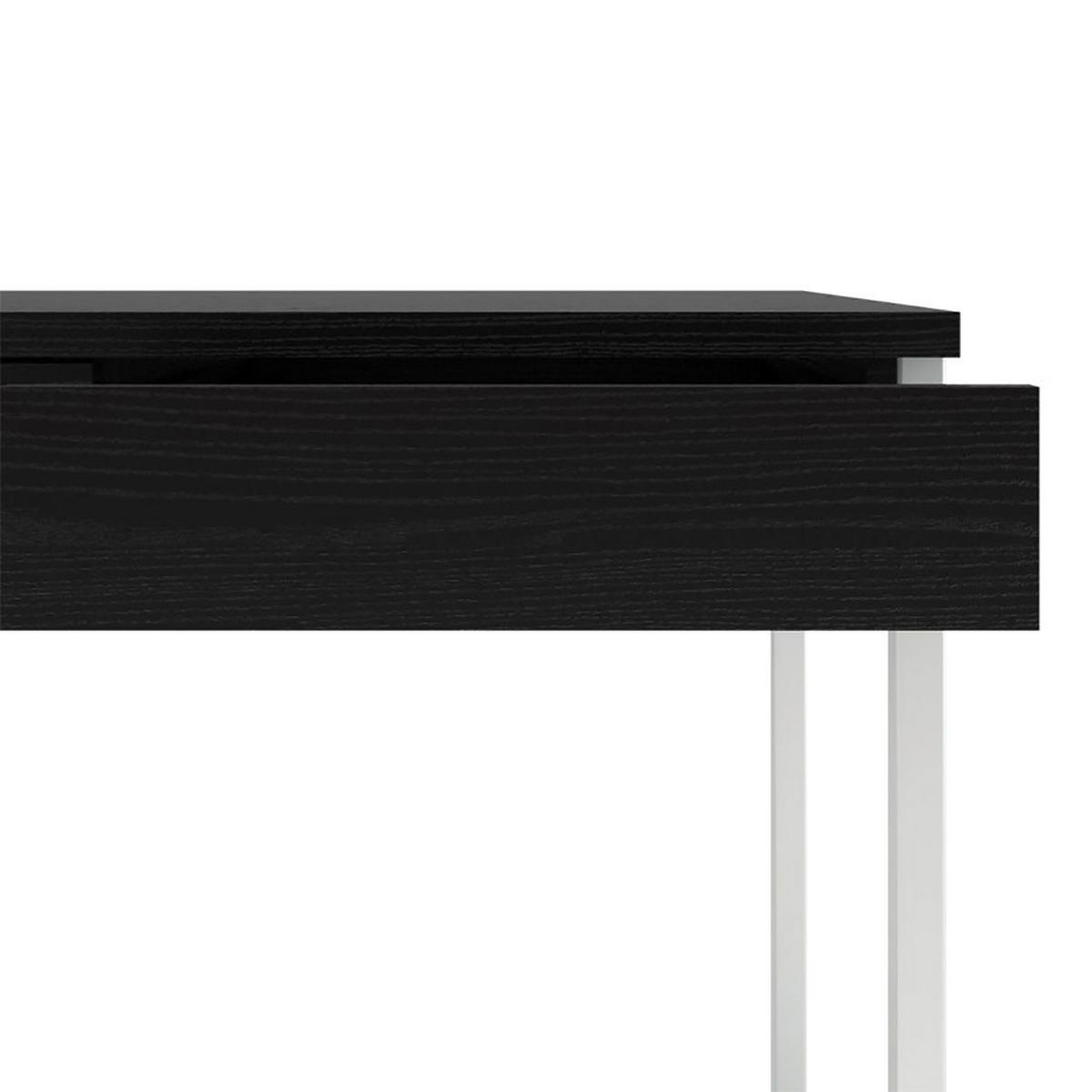 SCHREIBTISCH Fula Schwarz 126/52/76 cm - Schwarz, Holzwerkstoff (52/126/76cm) - ebuy24