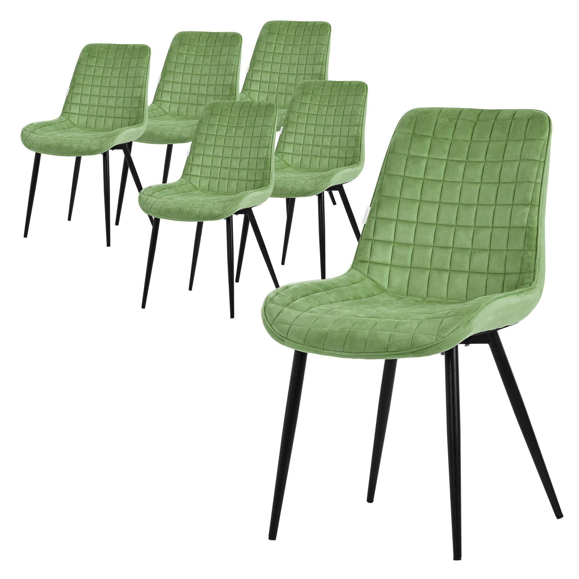 ML-DESIGN JÍDELNÍŽIDLA, SADA 6 KS, šalvějový samet