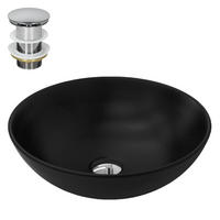 WASCHBECKEN - Schwarz, Keramik (40/14.5/40cm) - ML-DESIGN