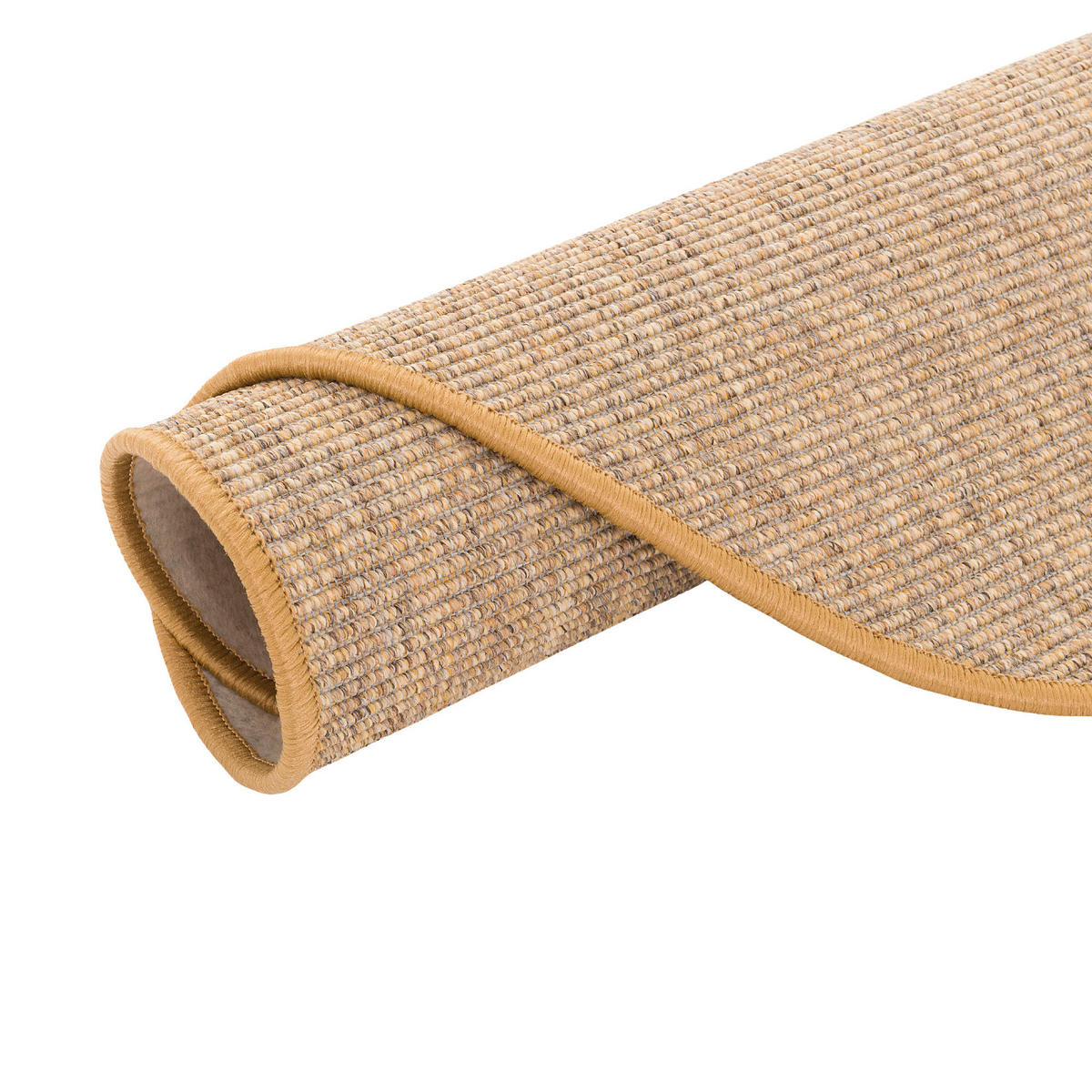 NATUR SISAL-OPTIK TEPPICH TAFF RUND - Nussbaumfarben, Textil (133/133cm) - Snapstyle