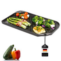 GRILLPFANNE, schwarz, Steingut - Schwarz, Keramik (40/2/23cm) - bremermann