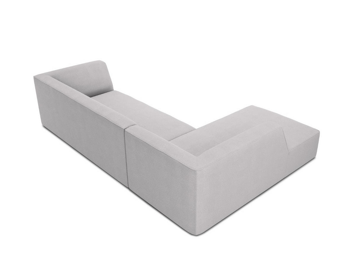 ECKSOFA links Ruby aus strukturiertem Stoff hellgrau 4 Sitzplätze - Hellgrau, Textil (180/273cm) - Micadoni