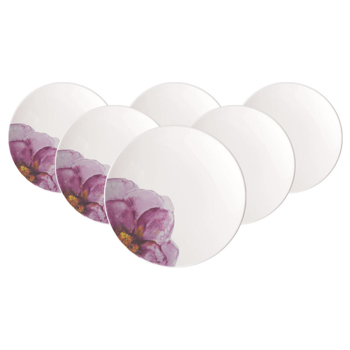 FRÜHSTÜCKSTELLER COUPE Rose Garden bunt ø 21,2 cm 6er Set - Multicolor, Keramik (21.2cm) - Villeroy & Boch