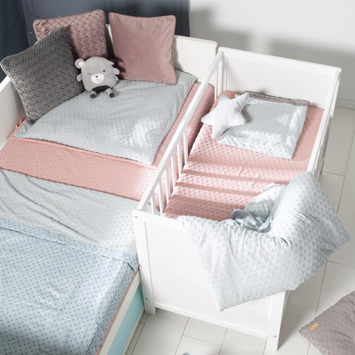 BABYBETT safe asleep 60 x 120 cm - Weiß, Holzwerkstoff (60/120cm) - Roba