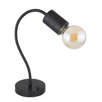 TISCHLEUCHTE Metall Schwarz matt flexibel verstellbar - Schwarz, Metall (26/14/59cm) - Globo Lighting