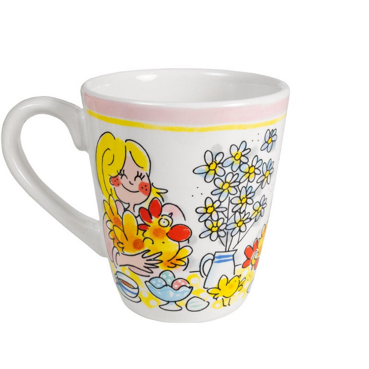 BECHER Frohe Ostern in Bunt - 350 ml - Multicolor, Keramik (0.35L) - Blond Amsterdam