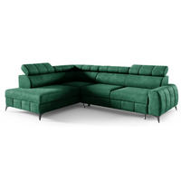 ECKSOFA Grün DON Ausziehbar Links - Grün, Textil (279/203cm) - Sepro Meble