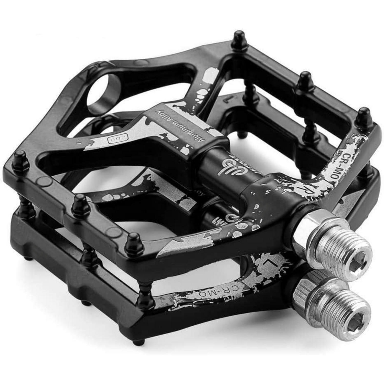 FAHRRADPEDALE 2-teiliges Set Aluminium Schwarz - Schwarz, Metall (8.2/1.8/10.2cm)