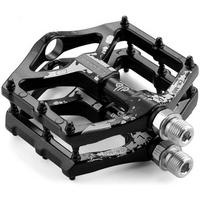 FAHRRADPEDALE 2-teiliges Set Aluminium Schwarz - Schwarz, Metall (8.2/1.8/10.2cm)
