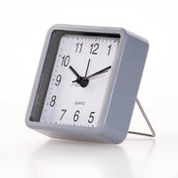 TISCHUHR für Schlafzimmer 4/8/8 cm - Grau, Kunststoff (8/8/4cm) - Atmosphera Createur d´interieur
