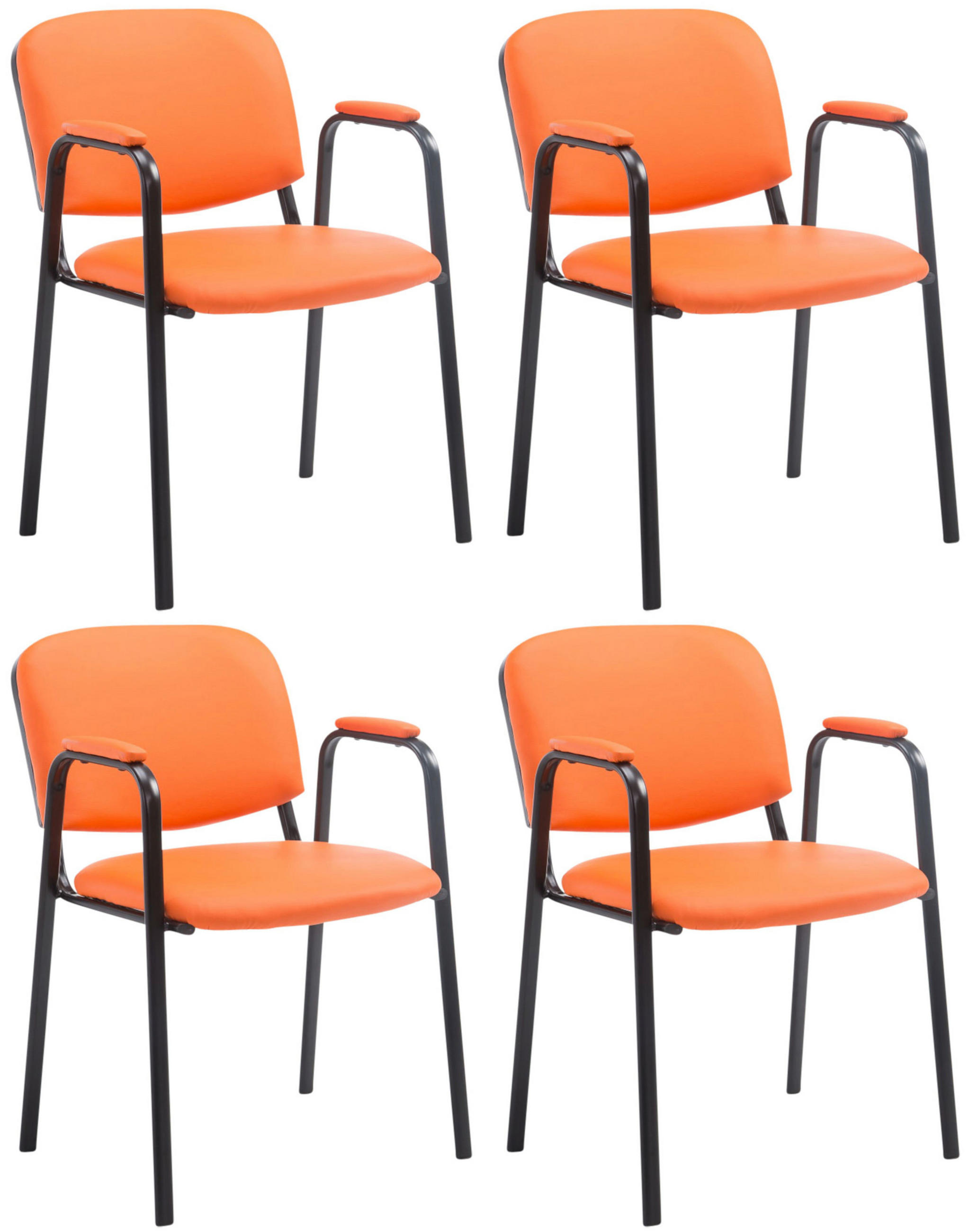 CLP Besucherstuhl Orange 53x79x55 cm