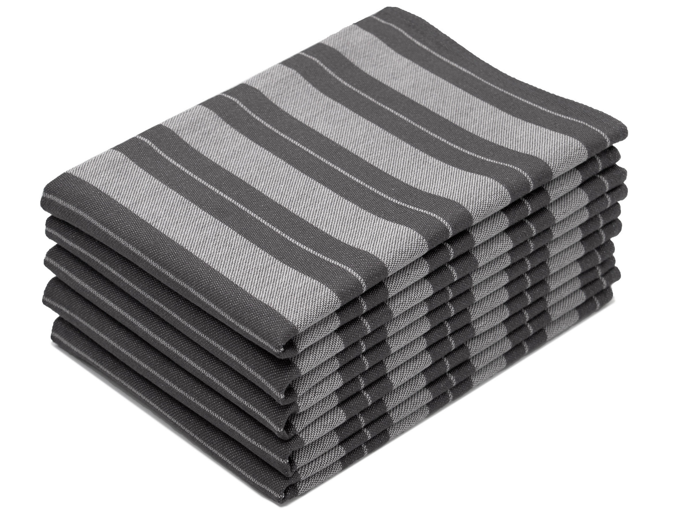 GESCHIRRTÜCHER, 5er-Set, 100% Baumwolle - Anthrazit, Textil (50/70cm) - Zollner