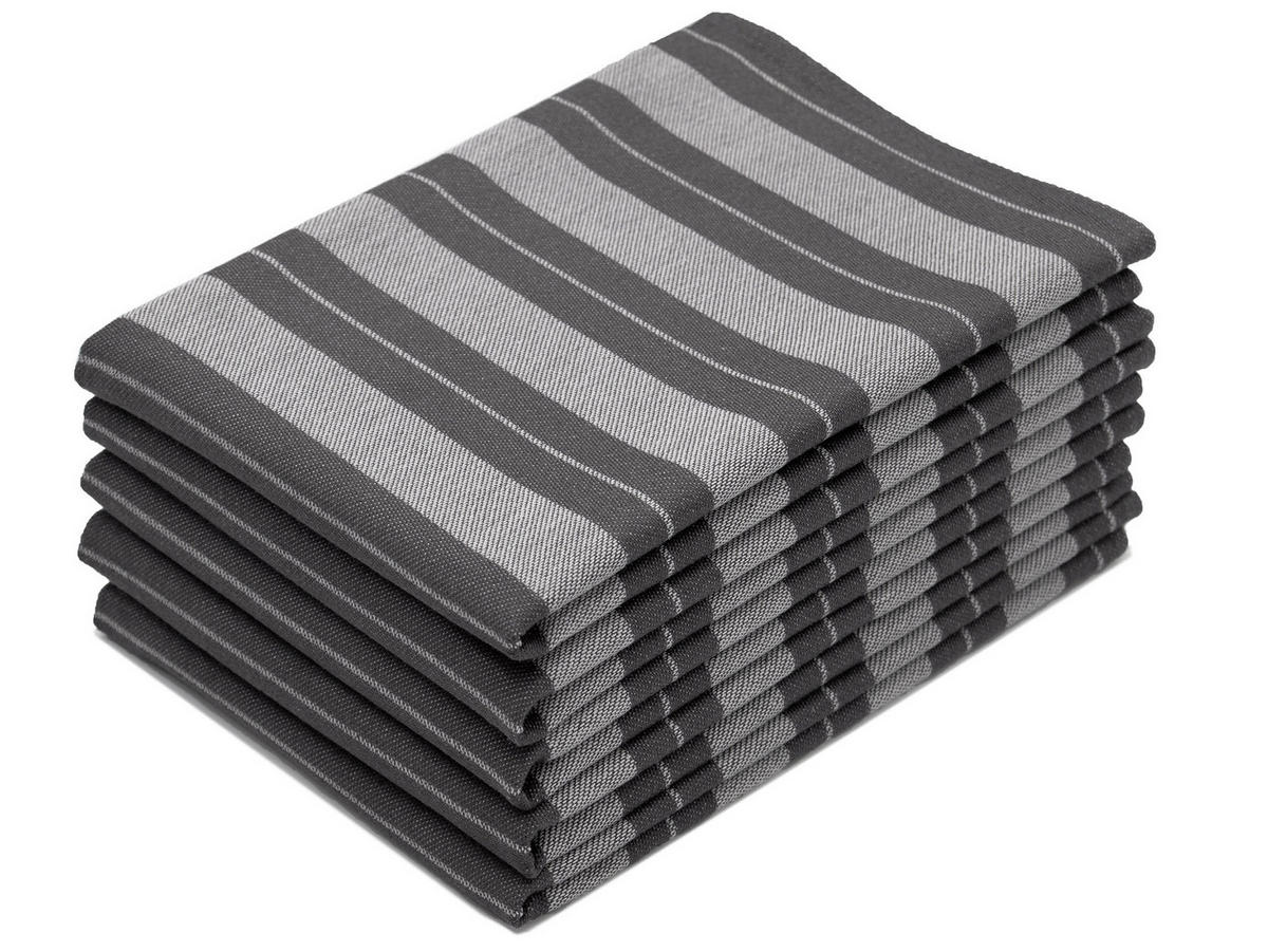 GESCHIRRTÜCHER, 5er-Set, 100% Baumwolle - Anthrazit, Textil (50/70cm) - Zollner