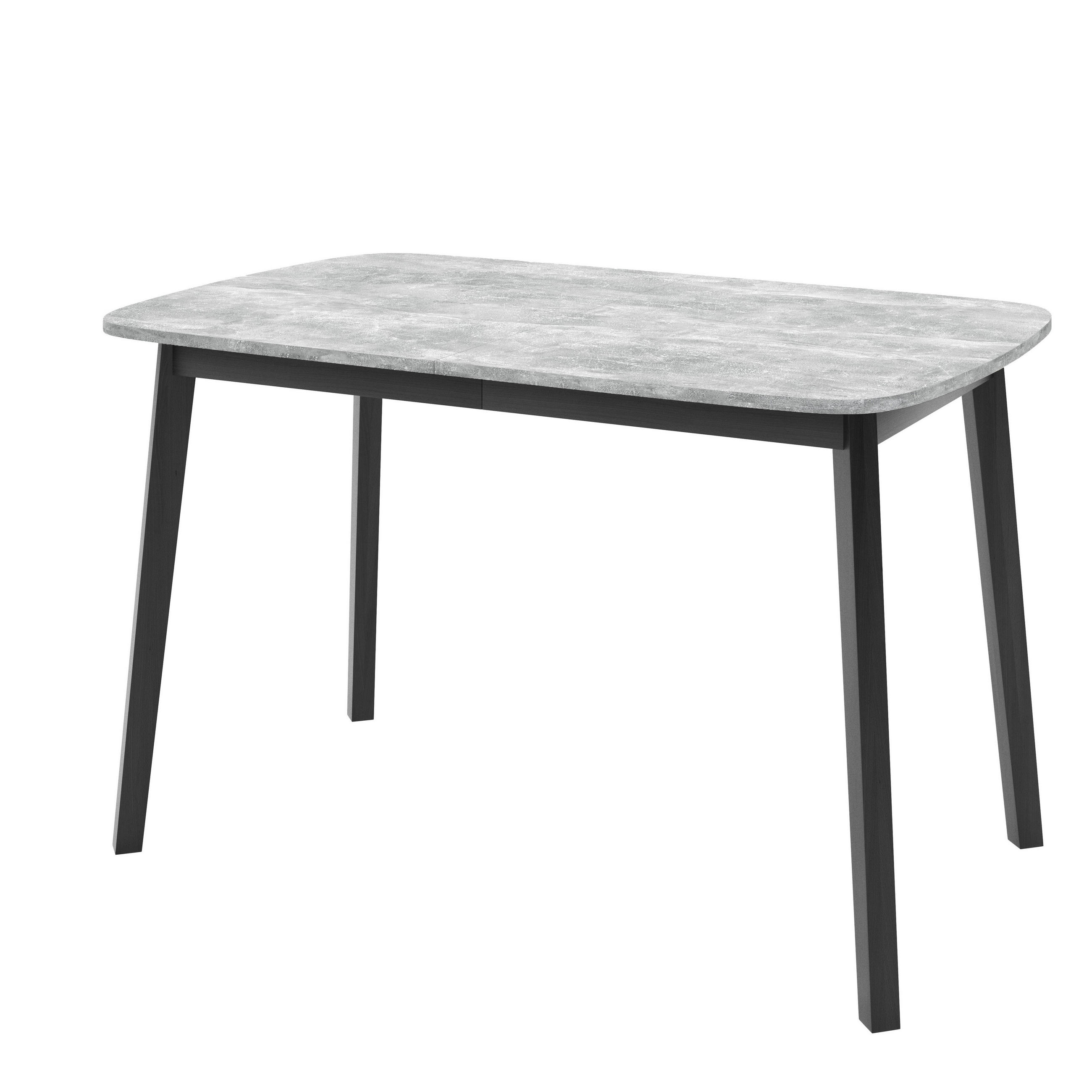 ESSTISCH NICO S Ausziehbar 130 - 170 / 80 x 77 cm - Schwarz/Grau, Holz (130/80/77cm) - MASSENO