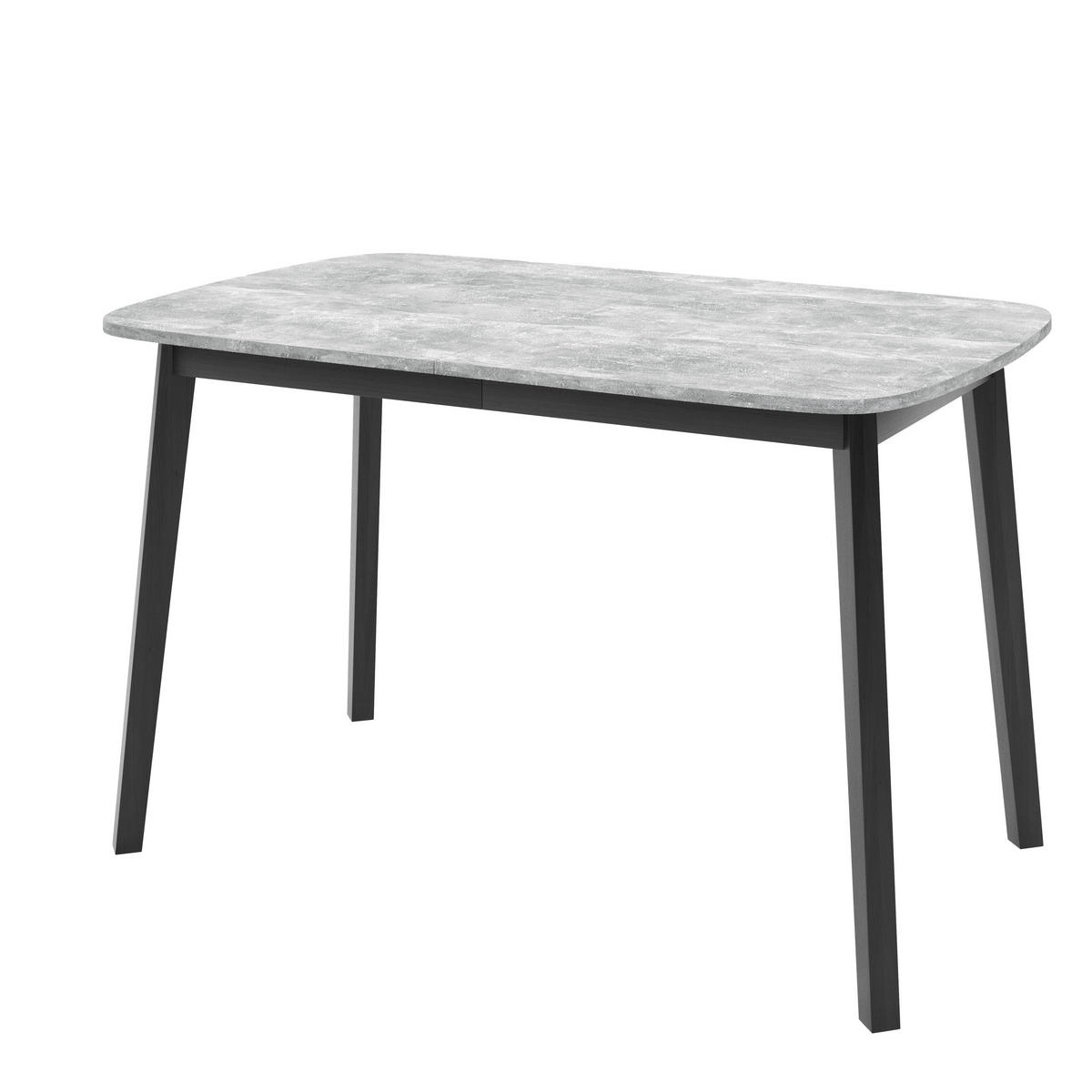 ESSTISCH NICO S Ausziehbar 130 - 170 / 80 x 77 cm - Schwarz/Grau, Holz (130/80/77cm) - MASSENO