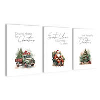 BILDERSET 3er-Set 30x40 cm Weihnachten Sprüche - Beige, Kunststoff (30/40/2cm) - artissimo