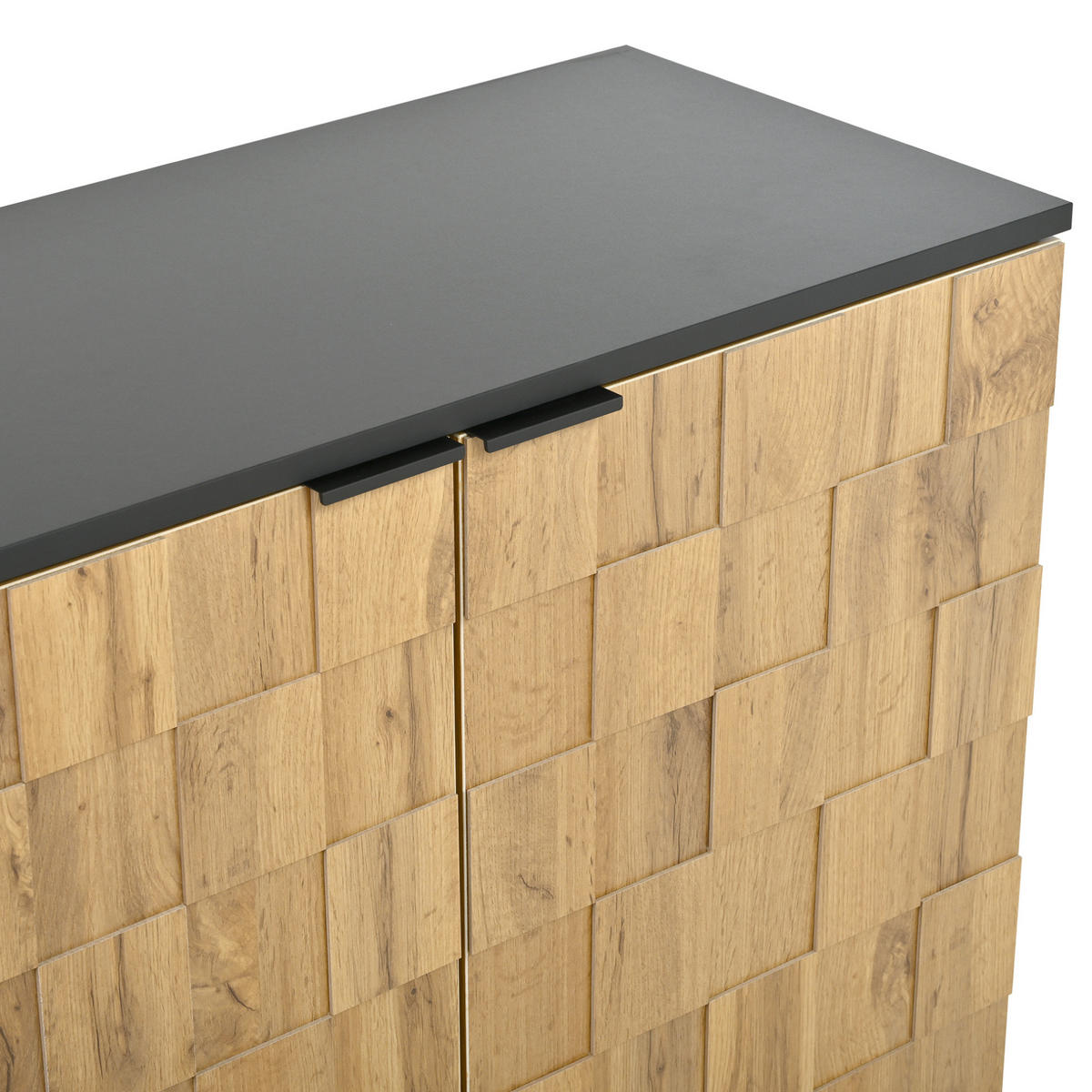 SCHUHSCHRANK 2-türig 80 x 35 x 91,5 cm Holzoptik Natur - Braun, Holz (35/91.5/80cm) - Beauniv