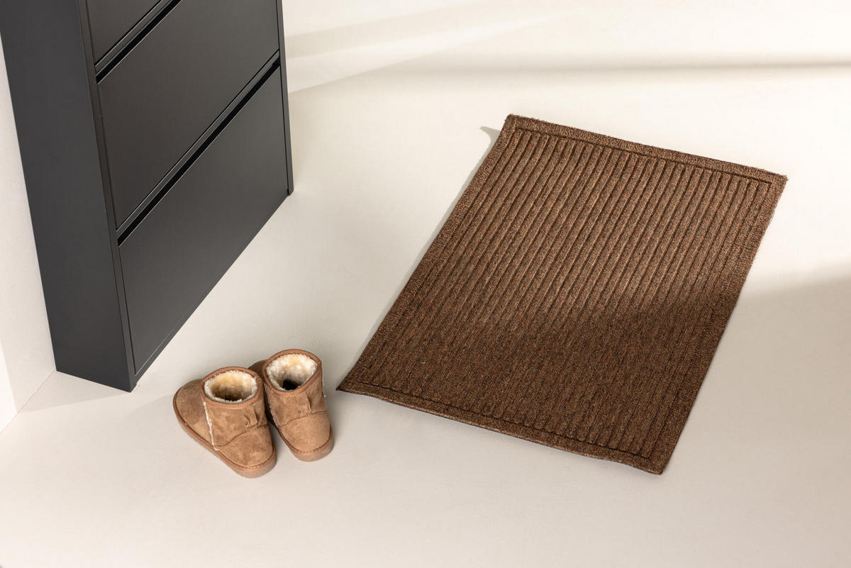 FLURTEPPICH BOSSE Braun 60x90x1 cm - Braun, Textil (60/90cm) - FURNLUX