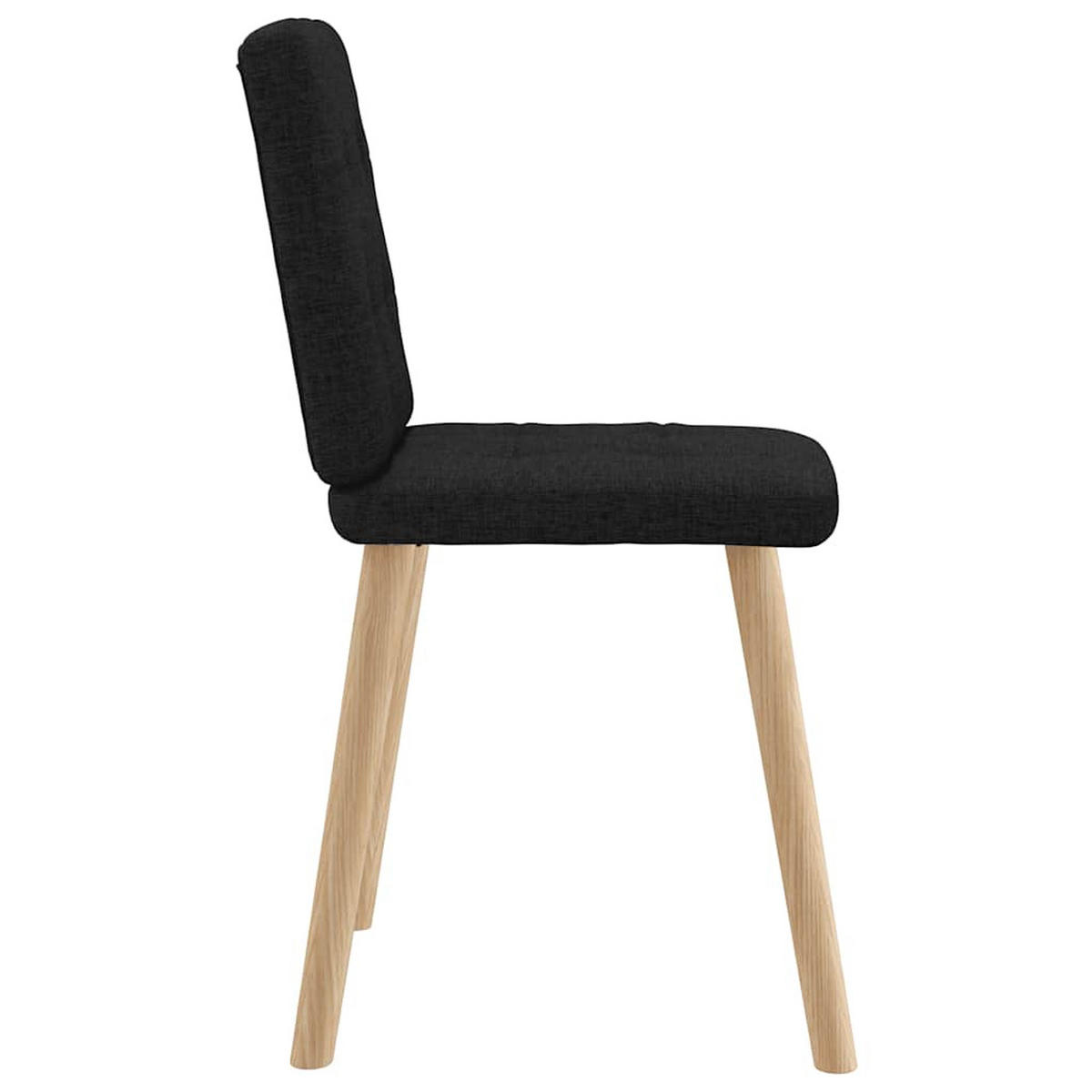 ESSZIMMERSTÜHLE 2 Stk. Schwarz Stoff 45*54*86cm - Schwarz, Metall (45/86/54cm) - ZMH
