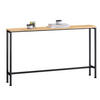 KONSOLENTISCH Natur-Schwarz - Schwarz/Naturfarben, Holzwerkstoff/Metall (20/120/81cm) - SoBuy