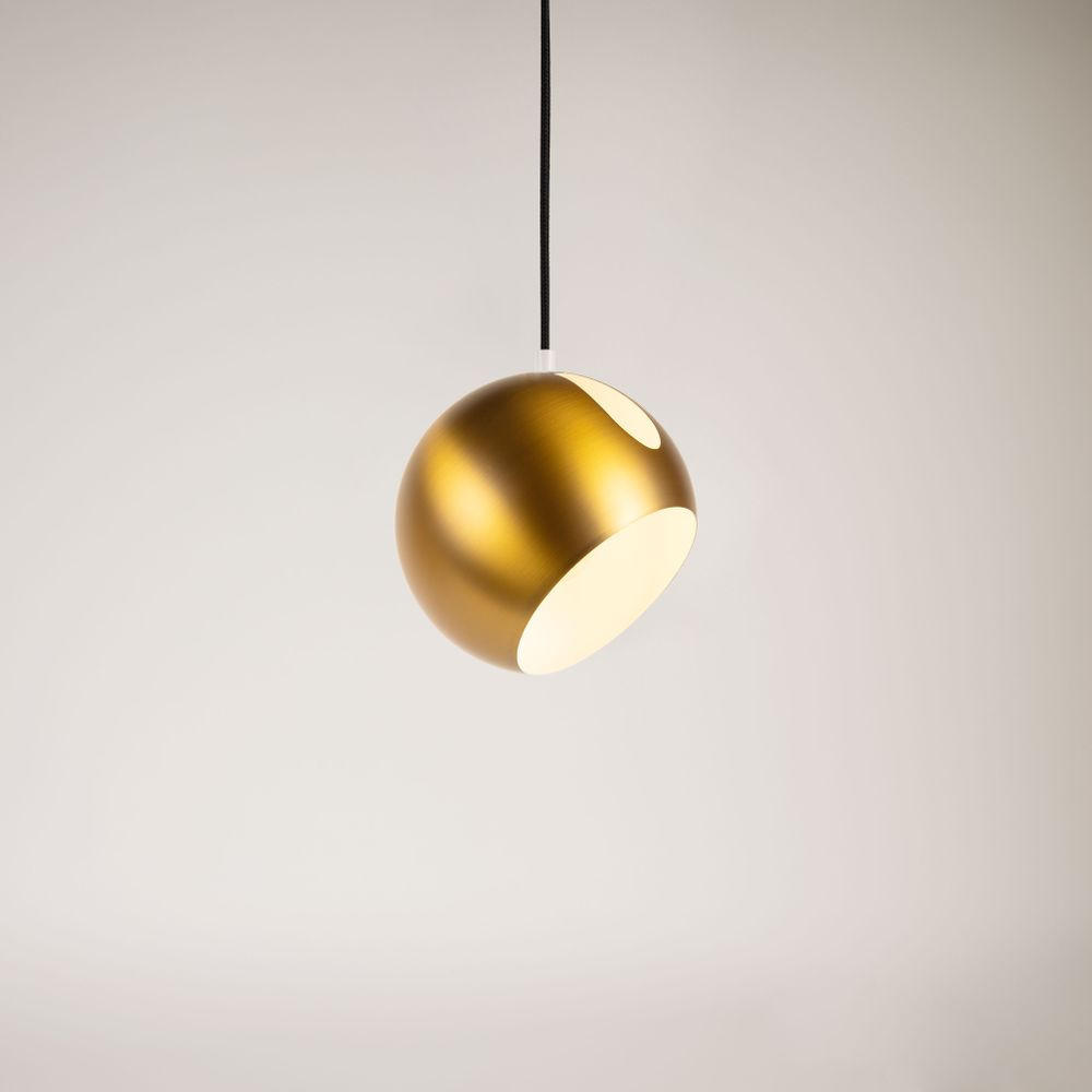 PENDELLEUCHTE Ball Gold Ø 20cm - Goldfarben, Metall (20/20/20cm) - s.luce