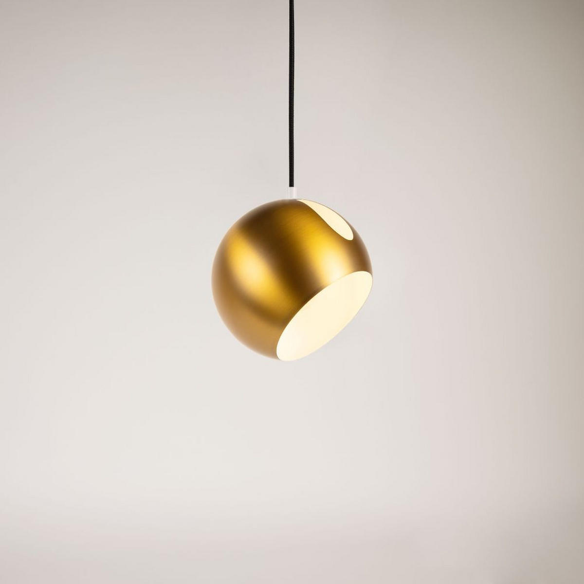 PENDELLEUCHTE Ball Gold Ø 20cm - Goldfarben, Metall (20/20/20cm) - s.luce