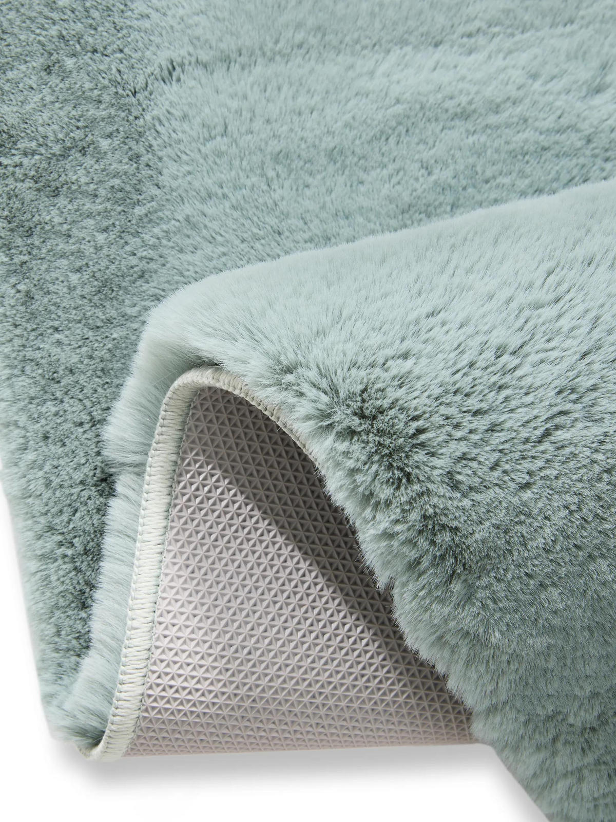 KUNSTFELL-TEPPICH Dave Mint 80x240 cm - Mintgrün, Textil (80/240cm) - benuta Nest