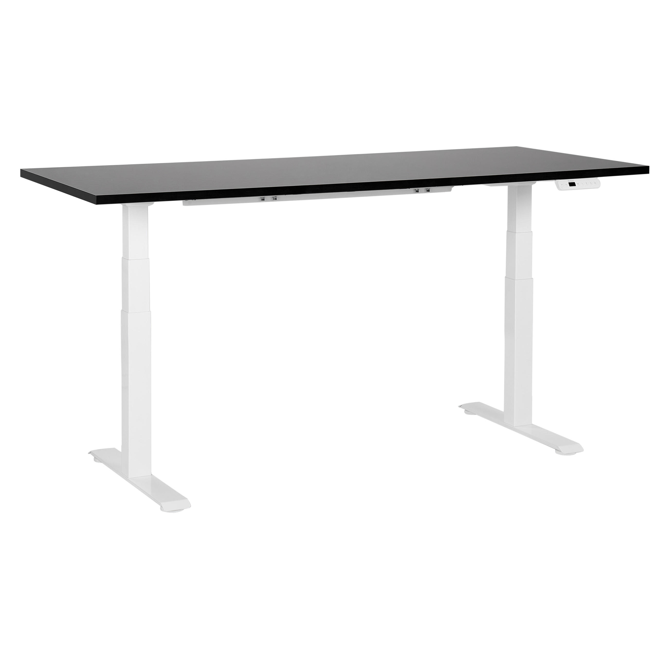 Beliani PSACÍ STŮL černobílý 180/80 cm elektrický výškově nastavitelný Destin III