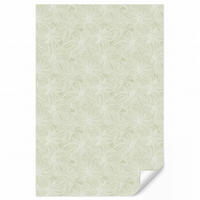 TAPETE - Gelassenheit - Blumen - Grün - 140x200 cm - Salbeigrün, Papier (140/200cm) - OnlyWow