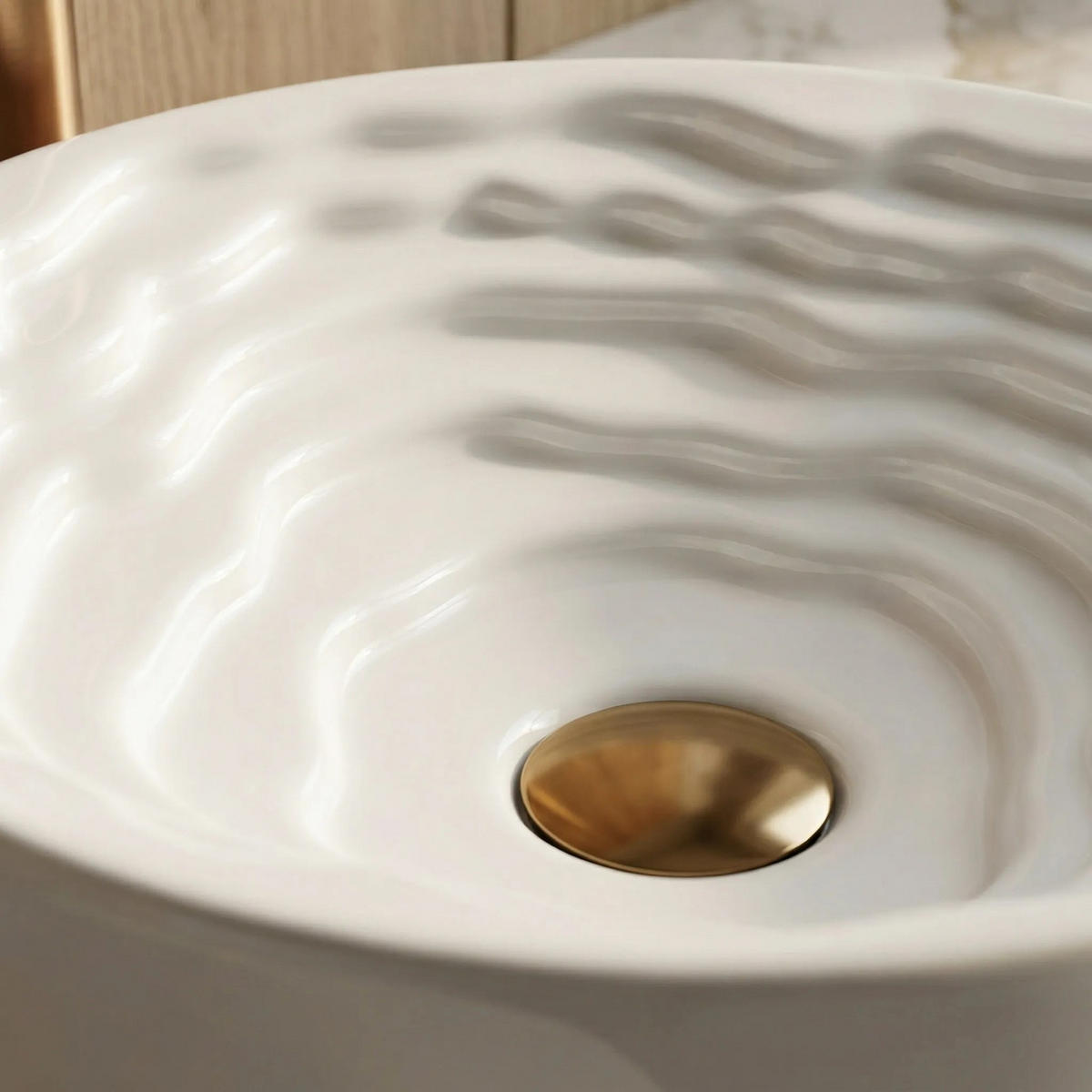 AUFSATZWASCHBECKEN Rea Calla - Weiß, Keramik (42/13/42cm) - REA