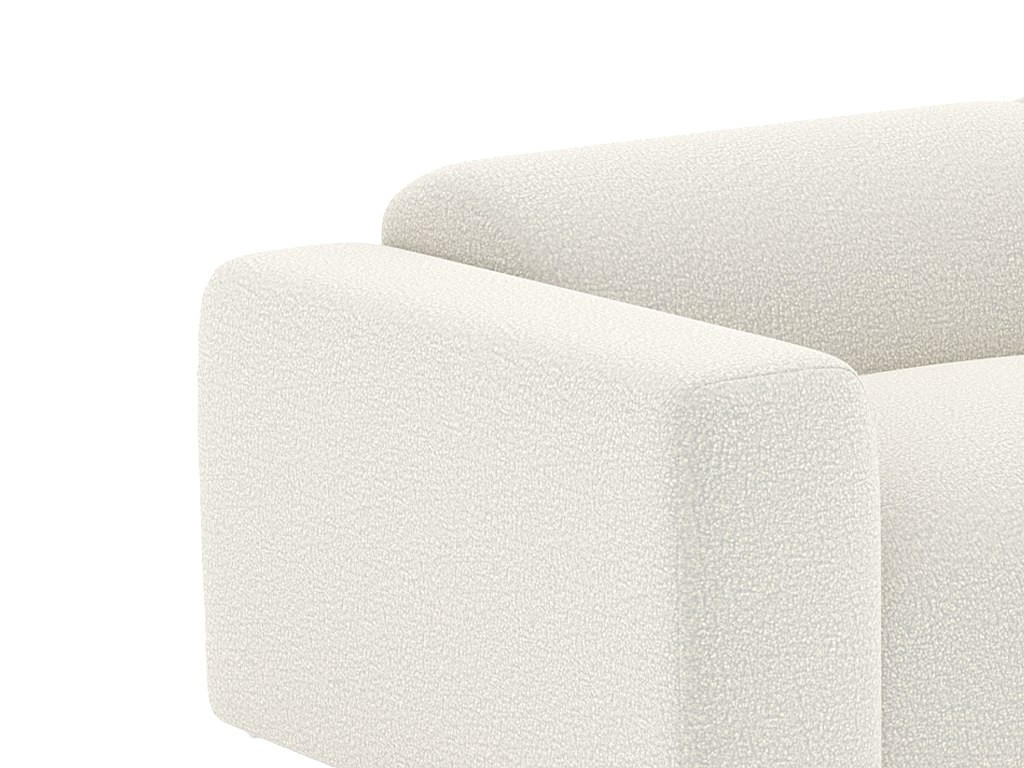 Thumbnail - Vente-Unique Sofa, Weiß, Textil, Uni, 4-Sitzer, Quadratisch, 205x73x97 cm, Wohnzimmer, Sofas & Couches, Sofas