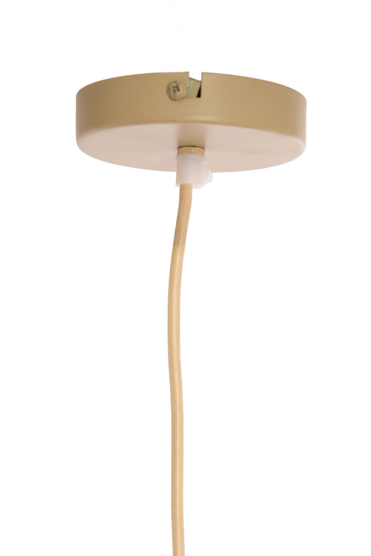 HÄNGELAMPE Sukau Braun Ø50/40,5 cm - Beige, Textil (50/50/40.5cm) - Light & Living