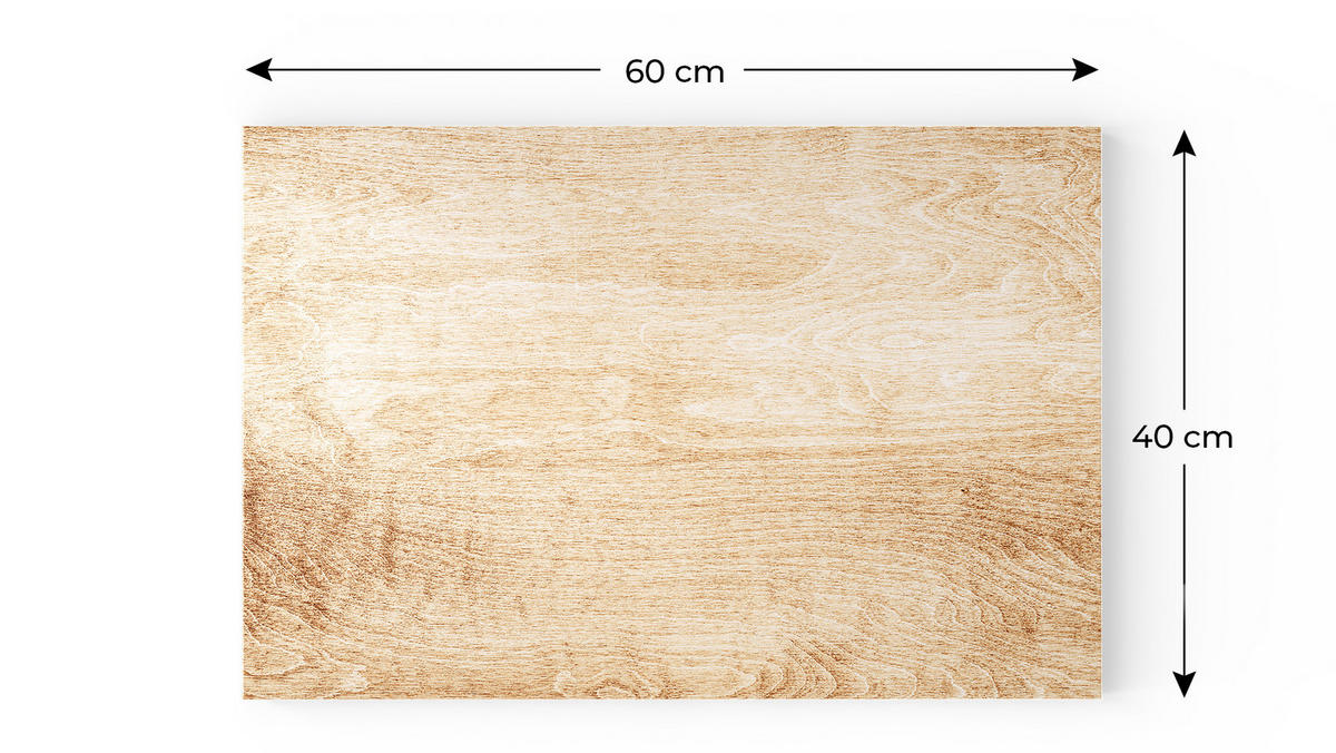 MAGNETTAFEL MetalBoard, MASSIVHOLZ 60×40 cm - Braun, Metall (60/40/1.8cm) - ALLboards