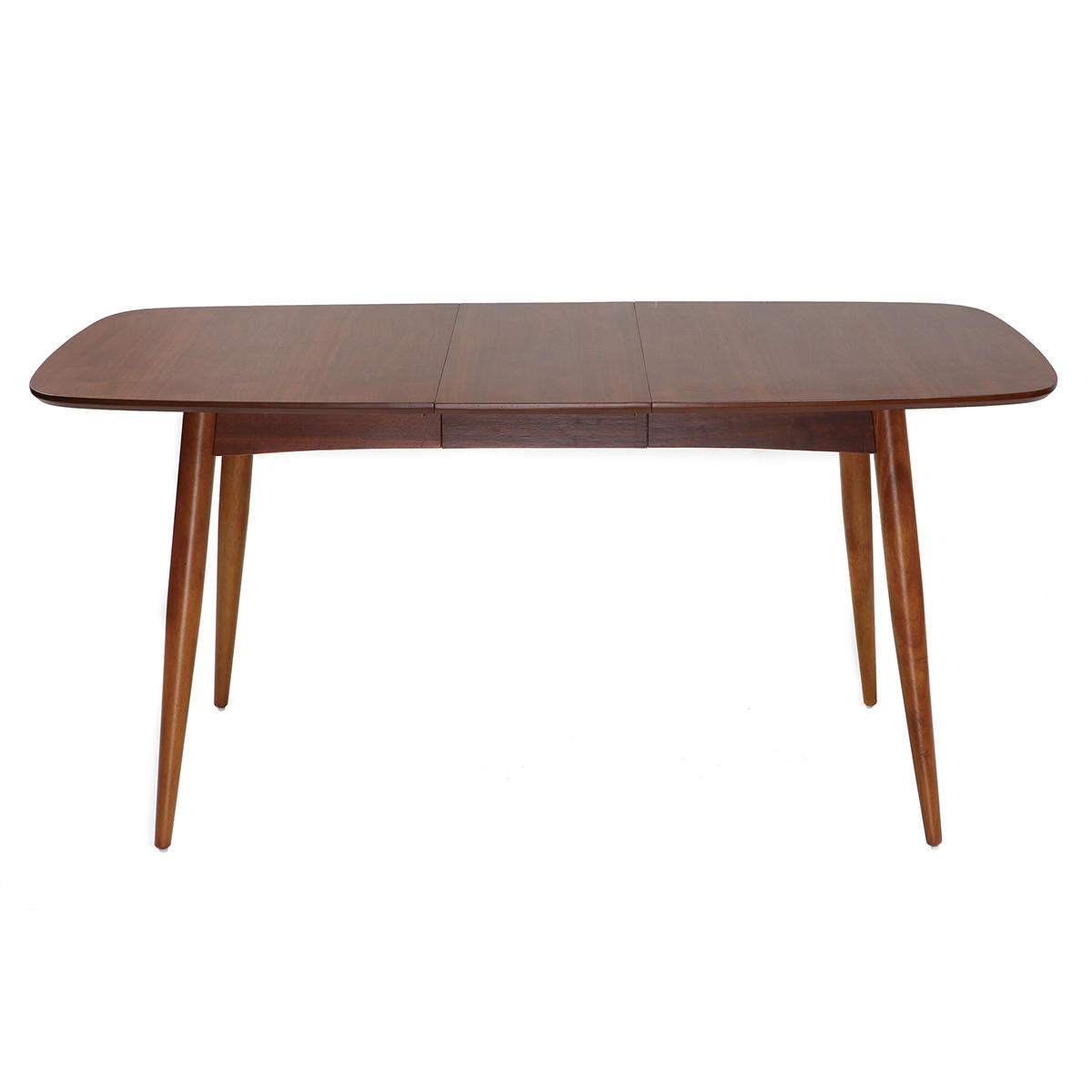 ESSTISCH Ausziehbar Nussbaum L130-160 cm NORDECO - Walnussfarben, Holz (160/90/75cm) - Miliboo