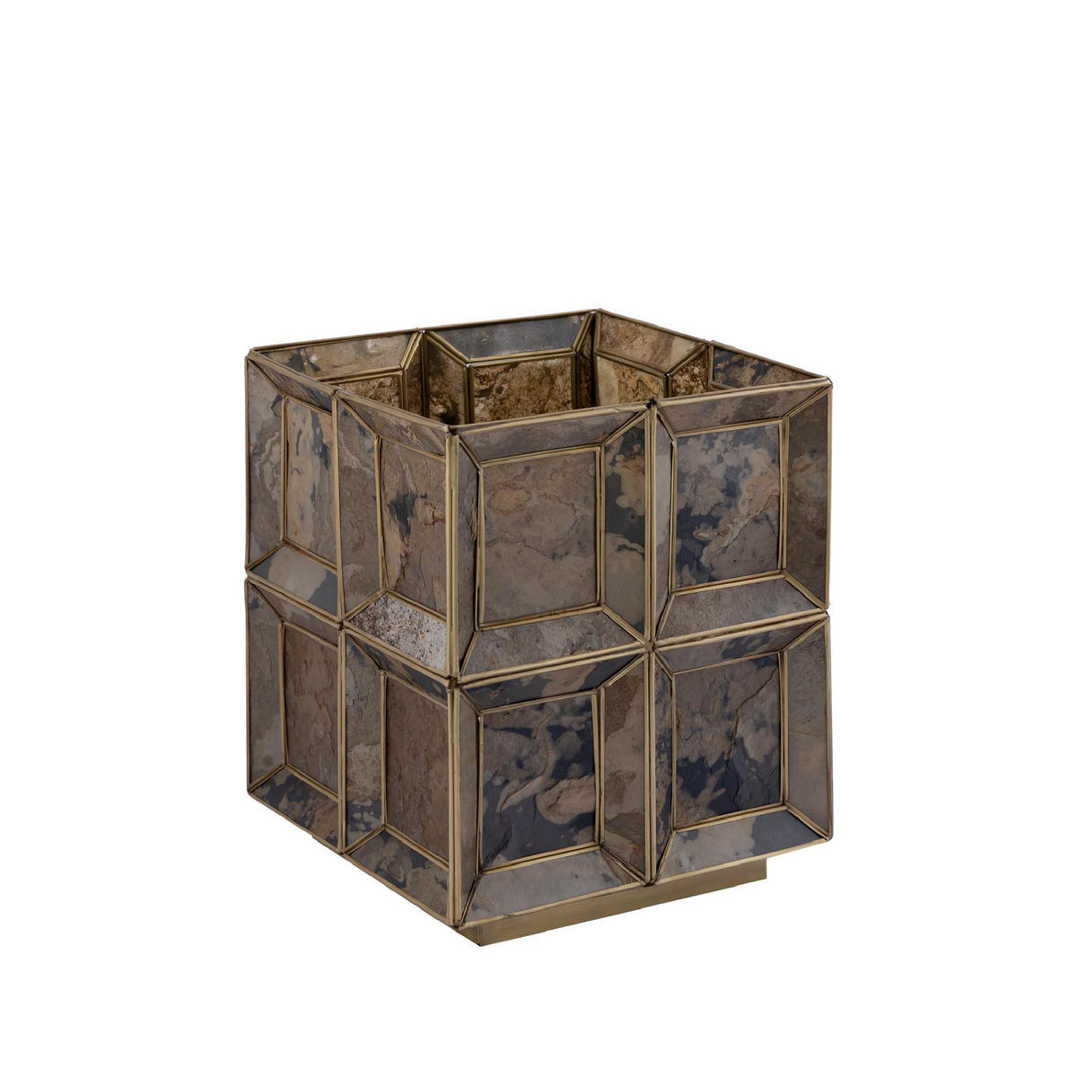 TISCHLAMPE Layra Gold 24/24/30cm - Goldfarben, Metall (24/24/30cm) - PTMD Collection