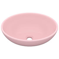 WASCHBECKEN Lange 40/33/13.5 cm - Pink, Keramik (40/13.5/33cm) - Nettlife