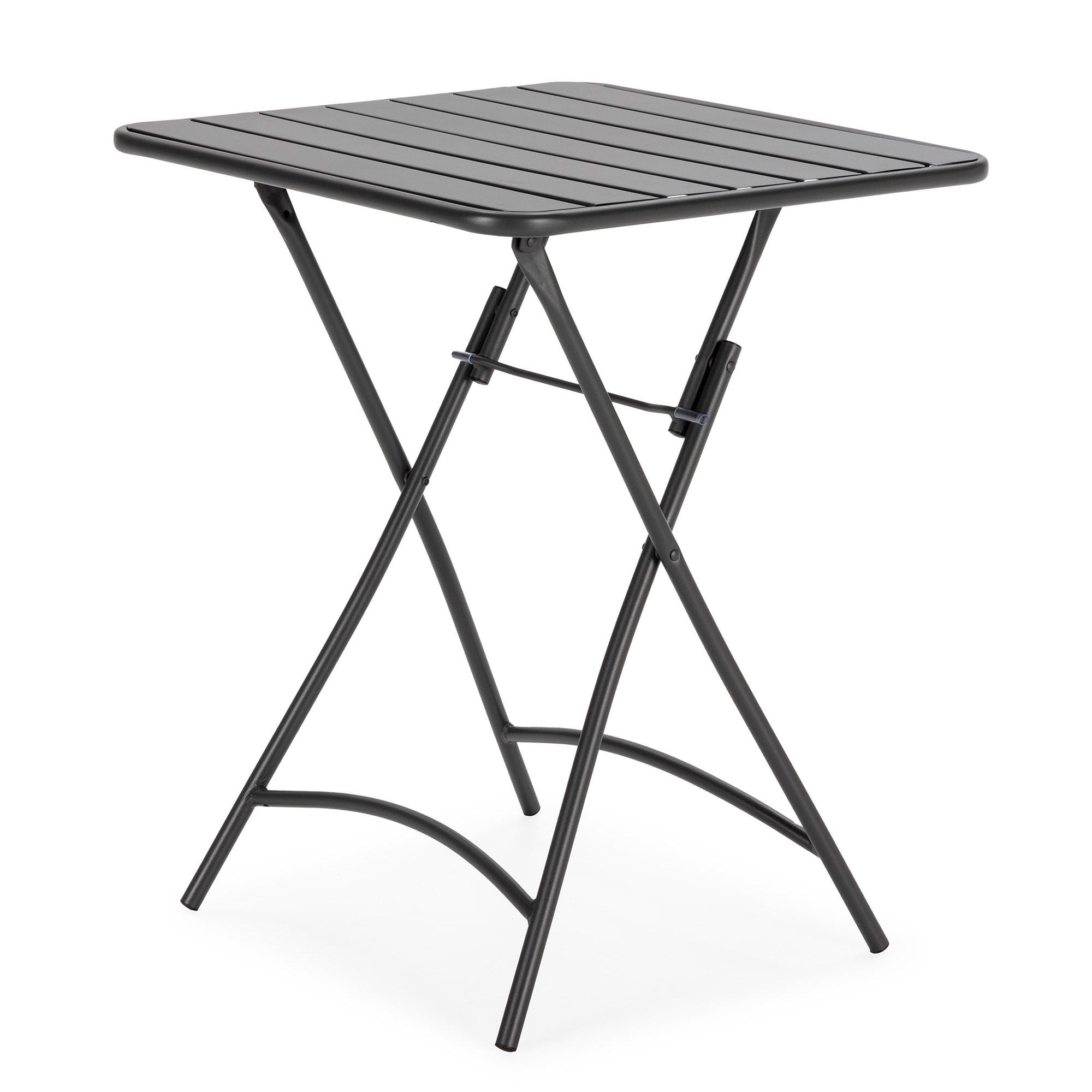 GARTENKLAPPTISCH Perla 60/60/74 cm Metall - Schwarz, Metall (60/60/74cm) - VS Venta-stock