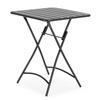 GARTENKLAPPTISCH Perla 60/60/74 cm Metall - Schwarz, Metall (60/60/74cm) - VS Venta-stock