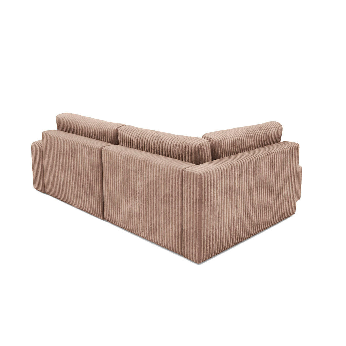 ECKSOFA Angela 4 Sitzplätze Hellbraun - Braun, Holz (245/182cm) - Petits-meubles