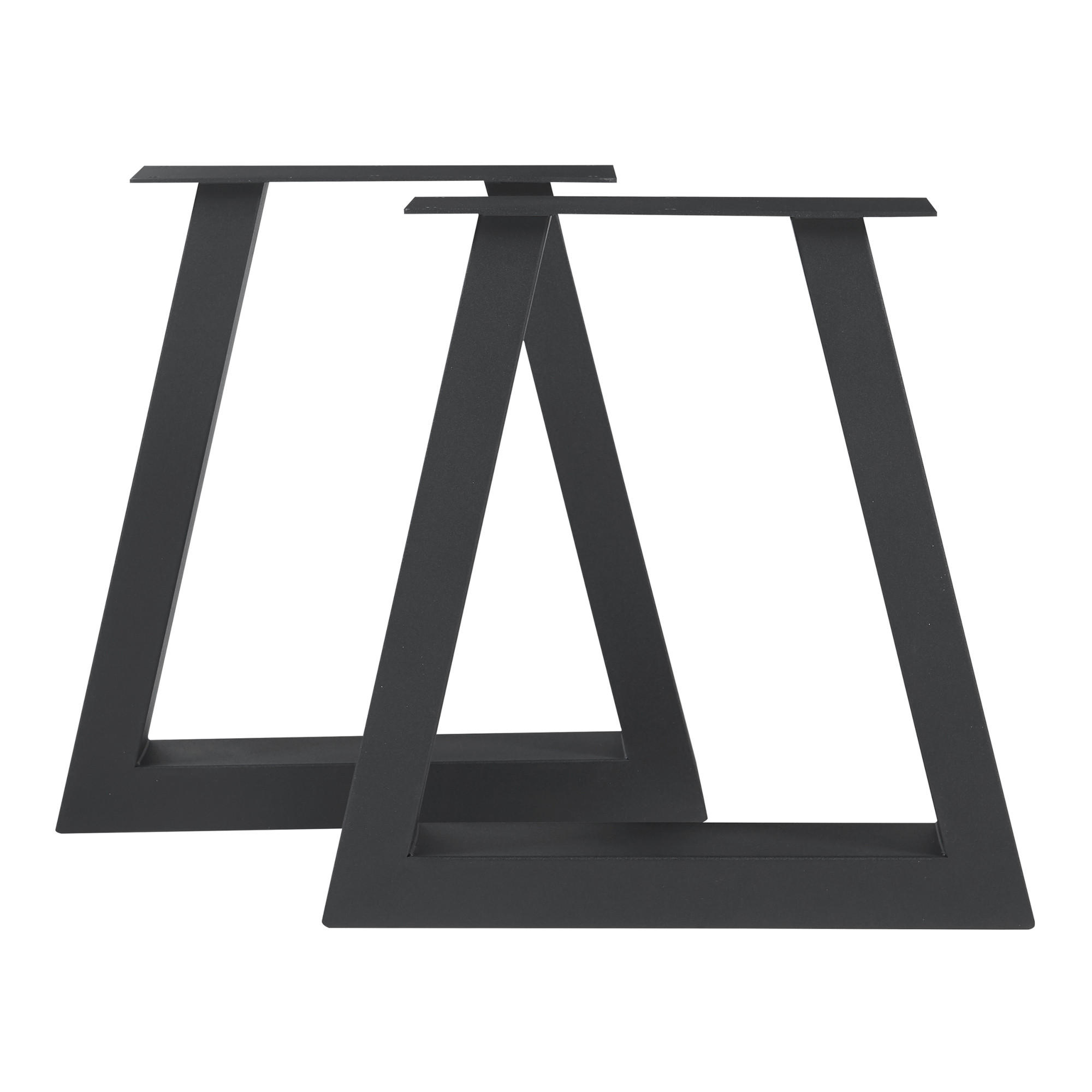 Thumbnail - [en.casa] Tischgestell-Set, Schwarz, Metall, 40x40x10 cm, Esszimmer, Tische, Esstische, Tischsysteme